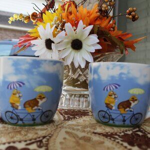 Portmerion pimpernel UK Group English Bulldog Oversized Tea Mugs Set of 2